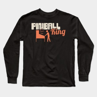 Arcade Pinball King Long Sleeve T-Shirt